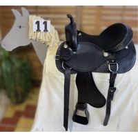 Westernové sedlo na koně kožené