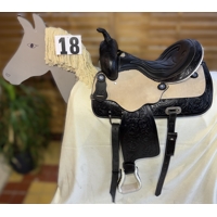 Westernové sedlo na koně kožené