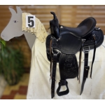 Westernové sedlo na koně kožené
