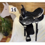 Westernové sedlo na koně kožené